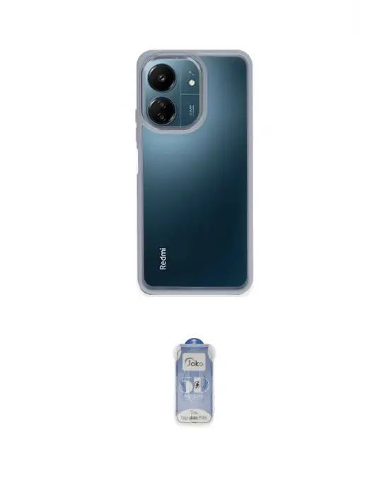 ieg™ Redmi 13C Kılıf Nova Işık Serisi - Siyah Joko Magic 5D Cam
