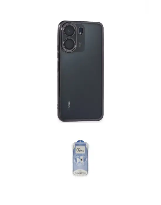 ieg™ Redmi 13C Kılıf Vadi Minimal - Siyah Joko Magic 5D Cam