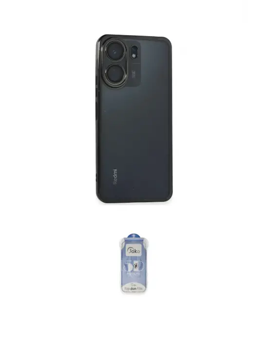ieg™ Redmi 13C Kılıf Vadi Minimal - Siyah Joko Magic 5D Cam