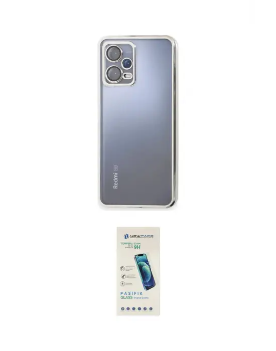 ieg™ Redmi Note 12 Pro 5G Kılıf Vadi Minimal - Şeffaf Pasifik Cam Ekran Koruyucu