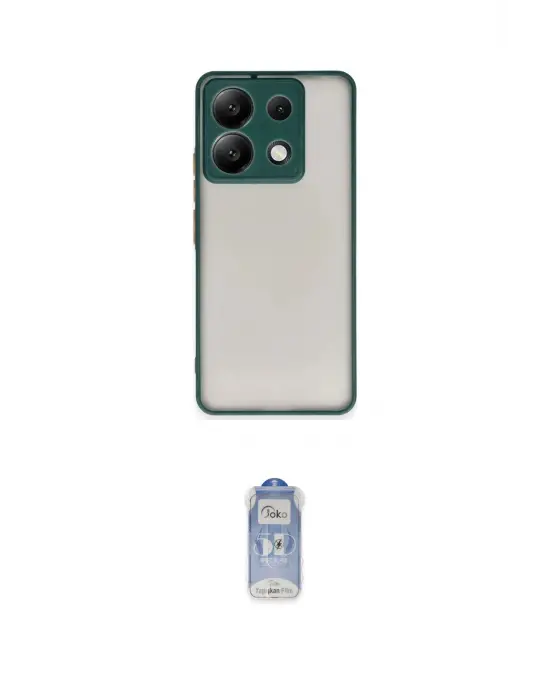 ieg™ Redmi Note 13 Pro 5G Kılıf Ahenk Çizgi Serisi - Siyah Joko Magic 5D Cam