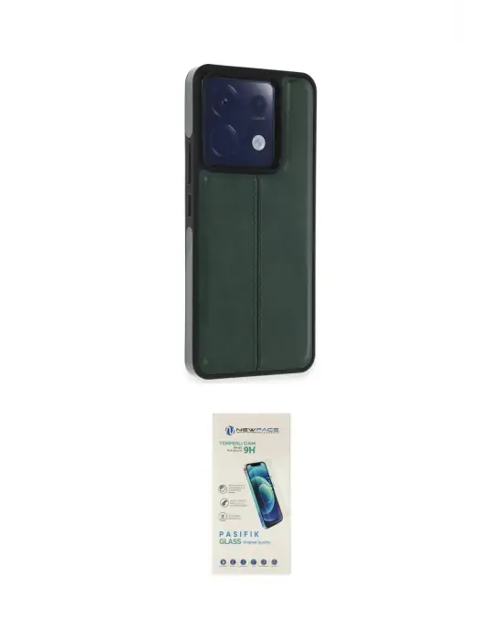 ieg™ Redmi Note 13 Pro 5G Kılıf Çekirdek Klasik - Şeffaf Pasifik Cam Ekran Koruyucu