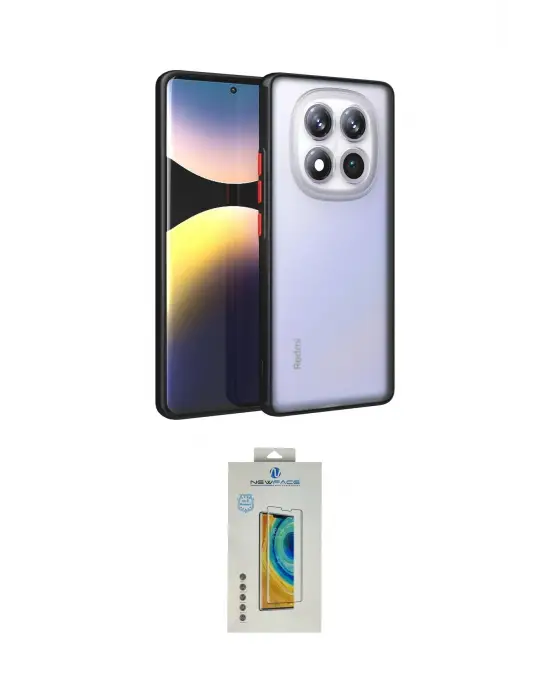ieg™ Redmi Note 14 Pro 4G Kılıf Ahenk Çizgi Serisi - Şeffaf Polymer Nano Ekran Koruyucu