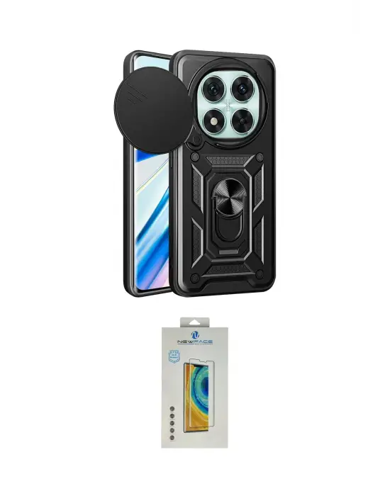 ieg™ Redmi Note 14 Pro 4G Kılıf Ahenk Klasik - Şeffaf Polymer Nano Ekran Koruyucu