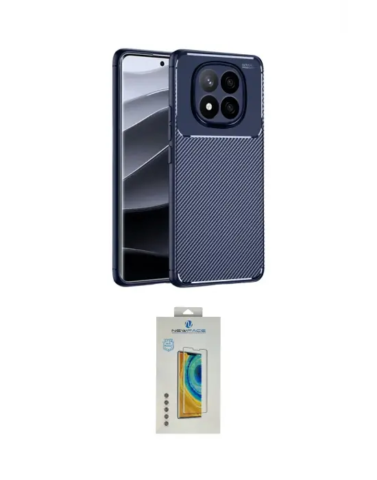 ieg™ Redmi Note 14 Pro 4G Kılıf Eksen Form Prime - Şeffaf Polymer Nano Ekran Koruyucu