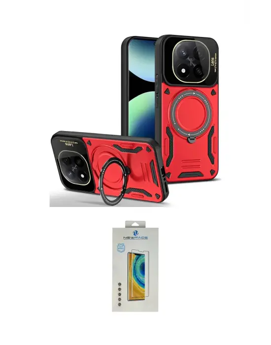 ieg™ Redmi Note 14 Pro 4G Kılıf Kıvılcım Modern Serisi - Şeffaf Polymer Nano Ekran Koruyucu
