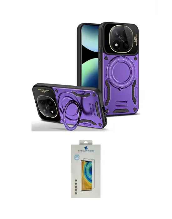 ieg™ Redmi Note 14 Pro 4G Kılıf Kıvılcım Modern Serisi - Şeffaf Polymer Nano Ekran Koruyucu