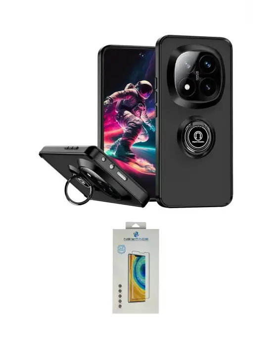 ieg™ Redmi Note 14 Pro 4G Kılıf Yörünge Çizgi - Şeffaf Polymer Nano Ekran Koruyucu