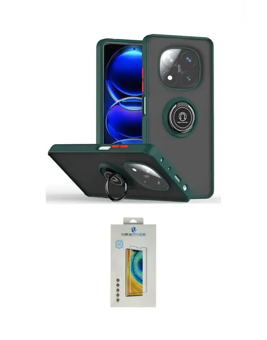 ieg™ Redmi Note 14 Pro 4G Kılıf Yörünge Çizgi - Şeffaf Polymer Nano Ekran Koruyucu