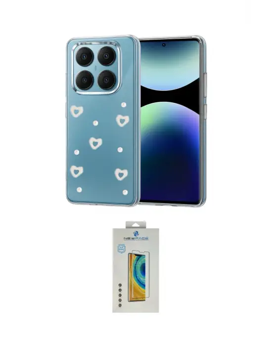 ieg™ Redmi Note 14 Pro 4G Kılıf Yörünge Form - Şeffaf Polymer Nano Ekran Koruyucu