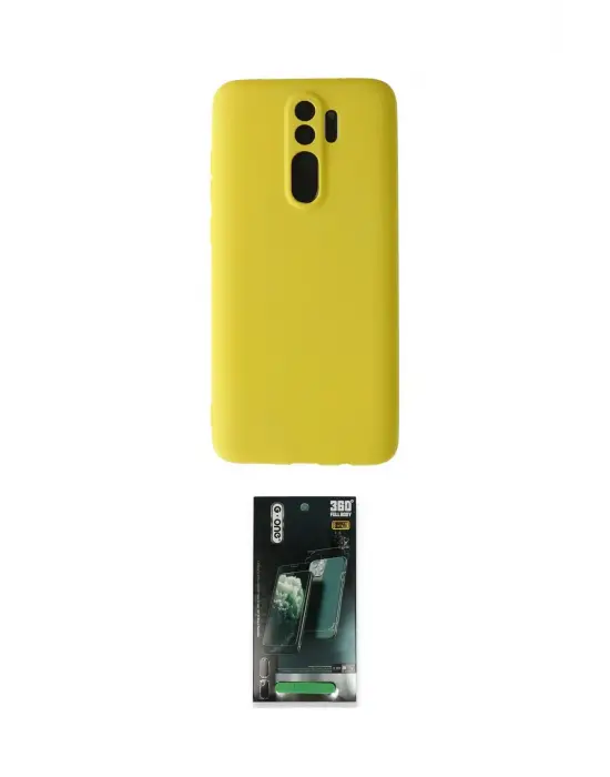 ieg™ Redmi Note 8 Pro Kılıf Kozmos Yansıma Özel Seri - Şeffaf 360 Full Body Arka Koruyucu