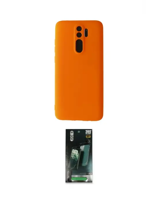ieg™ Redmi Note 8 Pro Kılıf Kozmos Yansıma Özel Seri - Şeffaf 360 Full Body Arka Koruyucu