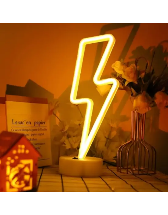 Şimşek Neon LED Lamba