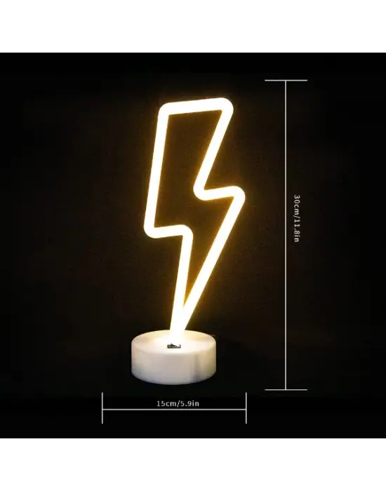 Şimşek Neon LED Lamba