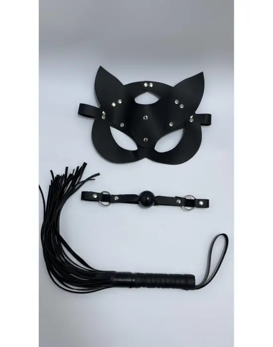 ieg™ Siyah Maske Ağız Topu,3Lü Set