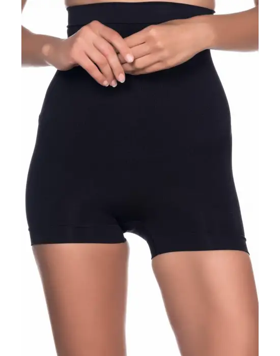 ieg™ Siyah MI  2055 Yüksek Bel Masajlı Boxer Korse