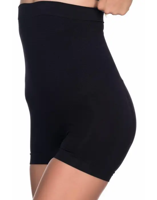 ieg™ Siyah MI  2055 Yüksek Bel Masajlı Boxer Korse