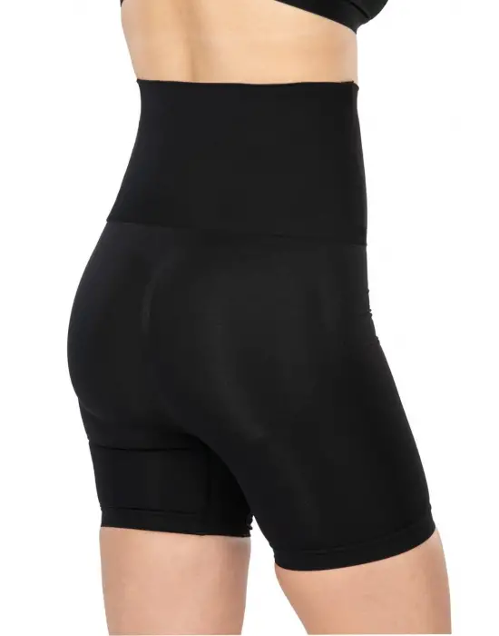 ieg™ Siyah MI  2091 Önü Dantelli Yüksek Bel Boxer Korse