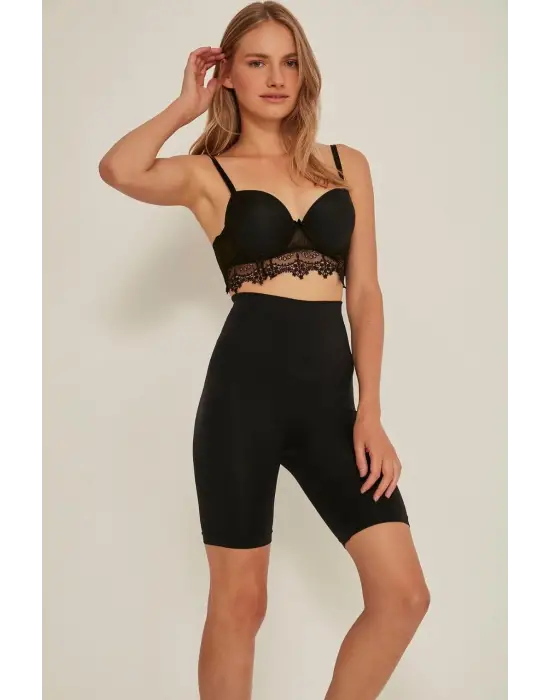 ieg™ Siyah MI Emay 3005 Soft Uzun Paçalı Boxer Korse