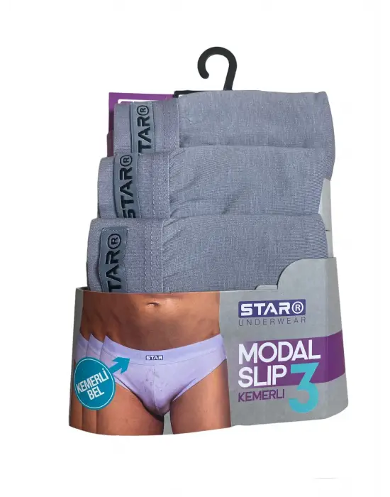 ieg™ Star 109 Erkek 3lü Modal Slip