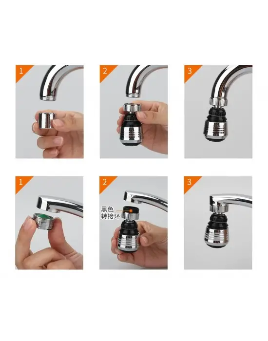 Su Tasarruflu 2 Modlu Musluk Başlığı Kısa