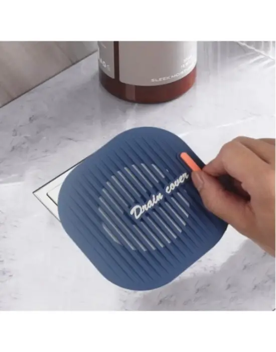 Süzgeçli Lavabo Gider Koruyucu Mat Gri