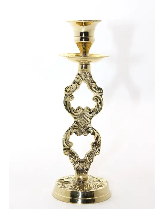 Tekli Pirinç Şamdan Model 4
