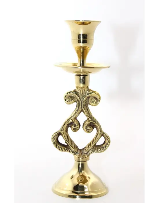 Tekli Pirinç Şamdan Model 5