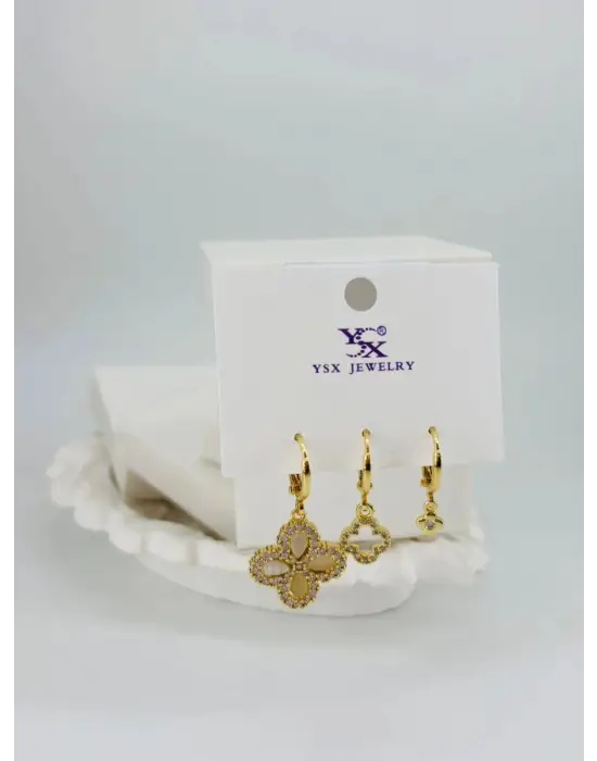 IEG - Üçlü Kombin Küpe Kp00535