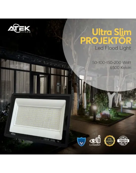 Ultra Slim Projektör Dış Mekan LED Işık