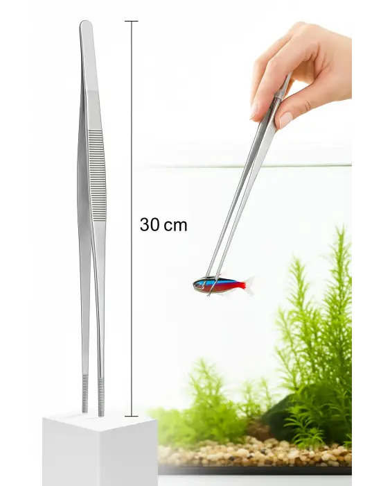 ieg™ Uzun 30 Cm Çelik Cımbız - Akvaryum Maşası