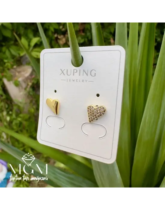 IEG - Xuping Taşlı Taşsız Kalp Küpe