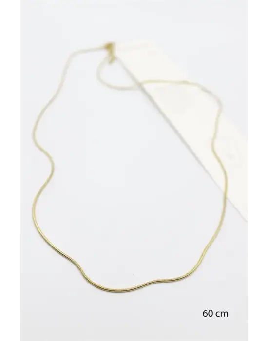 IEG - Yılan Zincir Kolye - 60cm - Altın