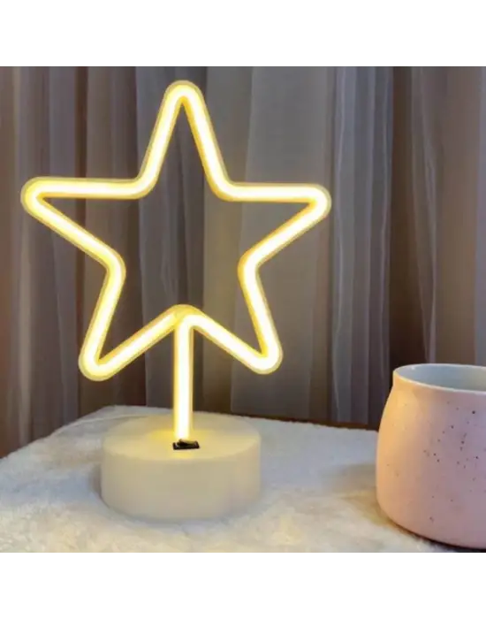Yıldız Neon LED Lamba