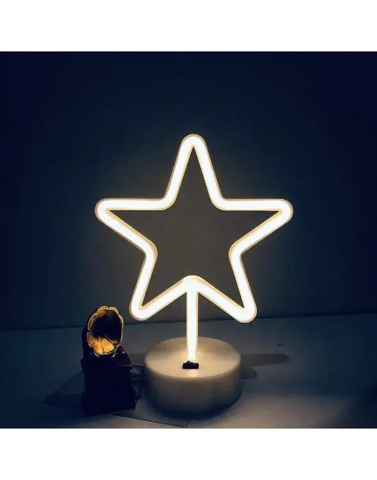 Yıldız Neon LED Lamba
