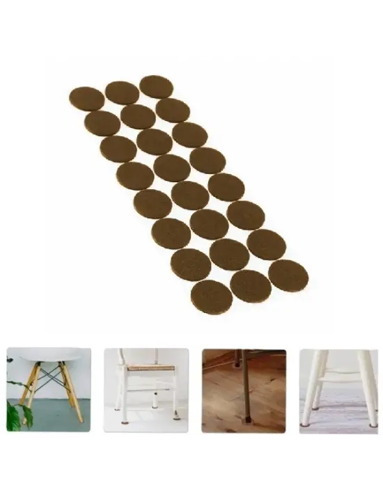 Yuvarlak Mobilya Koruyucu Keçe 24lü Paket