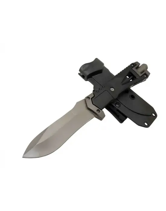 ieg™ Zero Error Tactical 7 40 Siyah Outdoor Bıçak 27cm - Siyah Sap, Magnezyum Çubuklu, Kılıflı