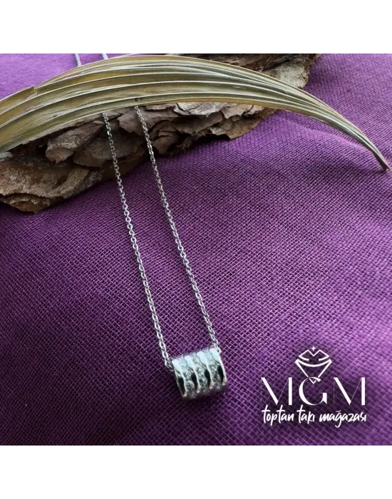 IEG - Zirkon Taşlı Kolye Rodyum