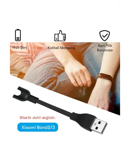 ieg™  MC03 Şarj Adaptörü Xiaomi Mi Band 2/3