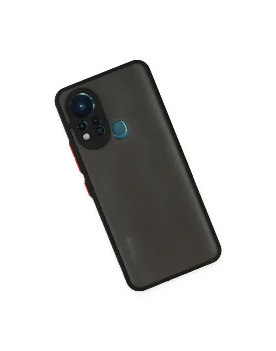 İnfinix Hot 11s Kılıf Montreal Silikon Kapak - Siyah
