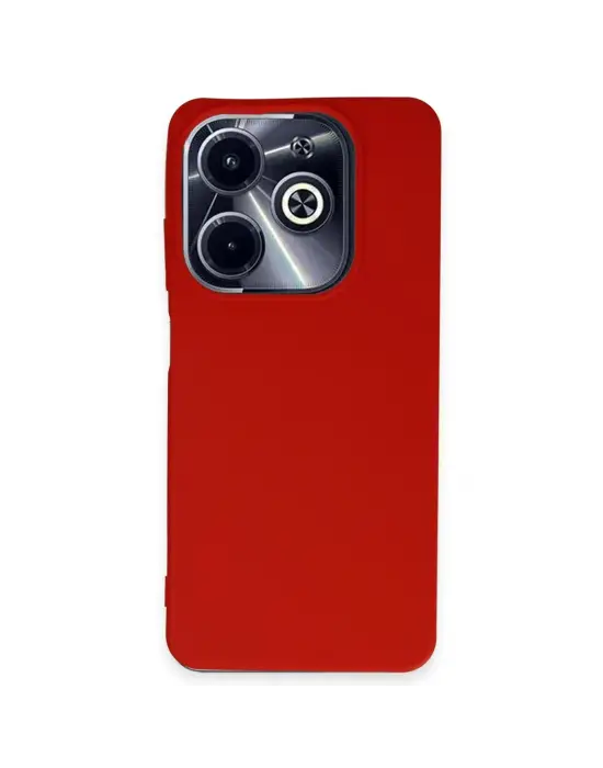 İnfinix Hot 40i Kılıf First Silikon - Kırmızı