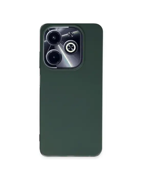 İnfinix Hot 40i Kılıf First Silikon - Koyu Yeşil