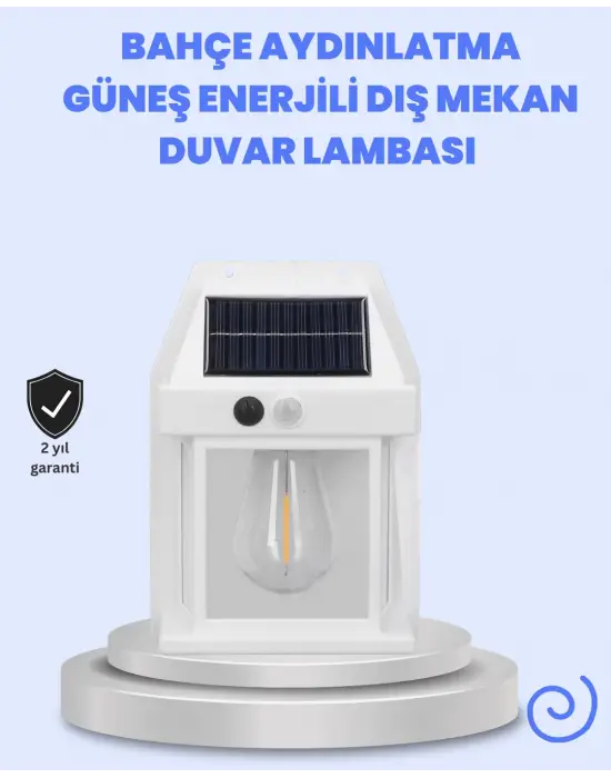 Ip65 Su Geçirmez Güneş Paneli Dış Mekan Lamba