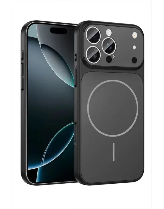 İphone 13 Pro Uyumlu 17 Pro Max Görünümlü Magsaff Kapak Kılıf