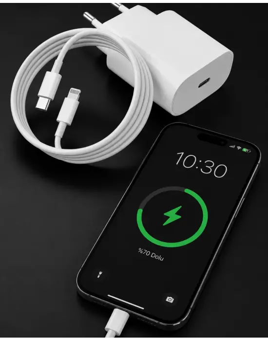 İphone 14 13 12 11 8 Plus 7 Uyumlu 20w Pd Hızlı Şarj Seti