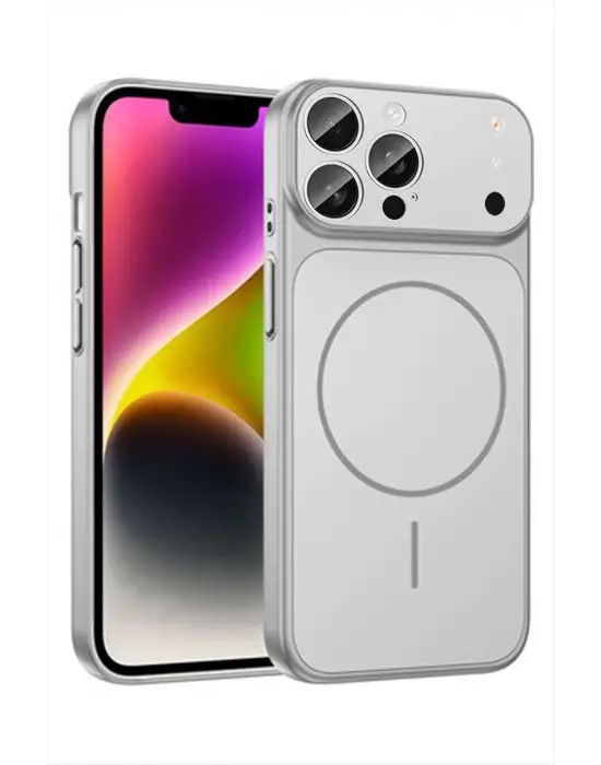 İphone 15 Pro Uyumlu 17 Pro Max Görünümlü Magsaff Kapak Kılıf