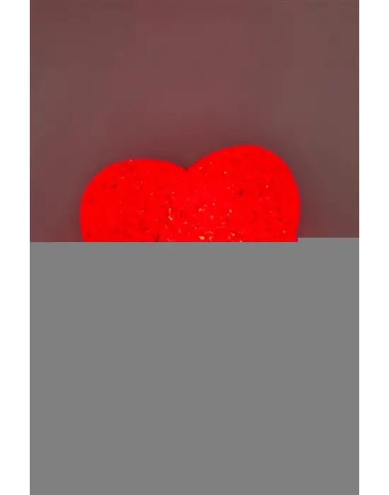 Işıklı Kırmızı Kalp Led Lamba 11 cm