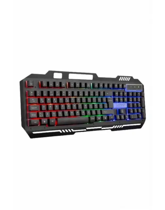 Işıklı Oyuncu Q Klavye Mouse Seti Siyah Gaming Oyuncu Klavye