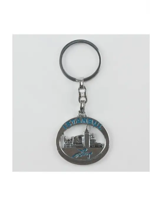 İstanbul Figürlü Metal Anahtarlık