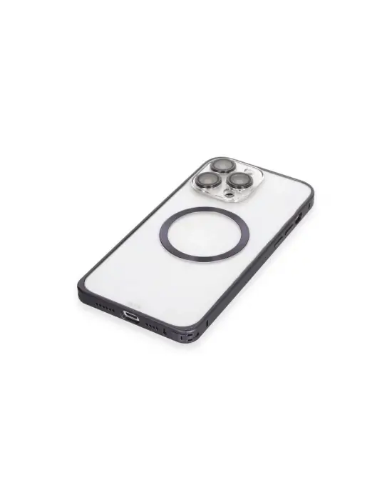 Joko Apple İphone 14 Pro Kılıf Metal Bumper Magneticsafe Kapak - Derin Mor